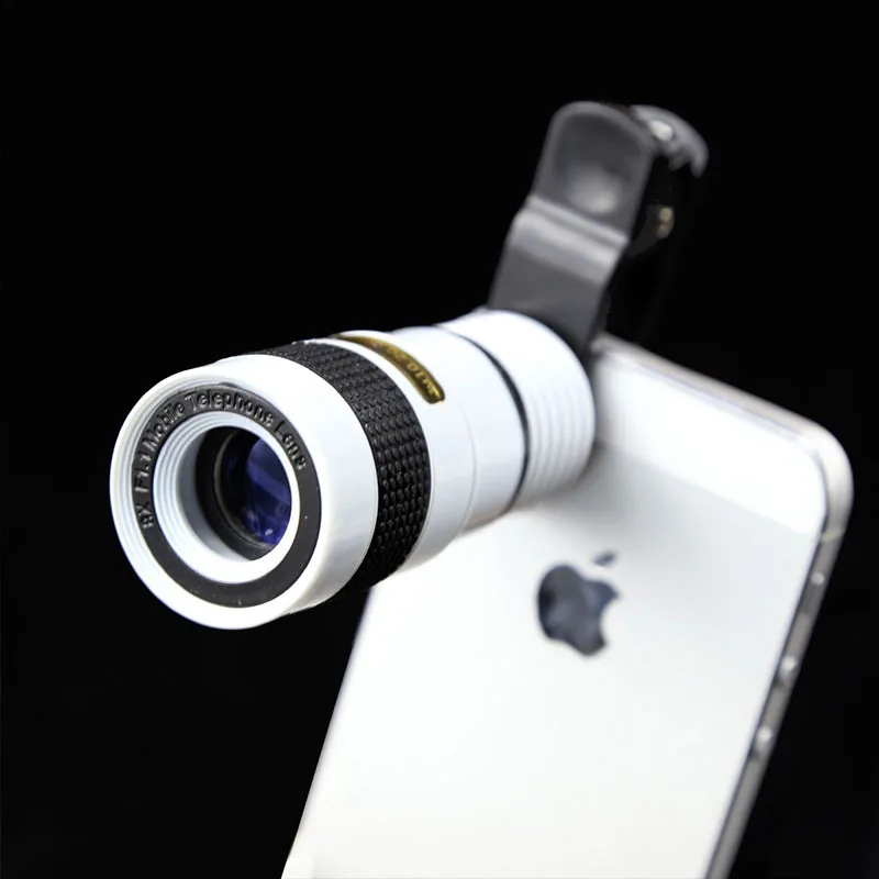 Universal Phone Chip Lens 8X Zoom Telescope Lens Fixed Focus For Iphone