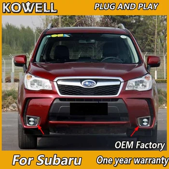 

KOWELL Car Styling Fog Lamp for Subaru BRZ XV Impreza Forester LED Fog Light Auto Angel Eye Fog Lamp LED DRL 2 function model