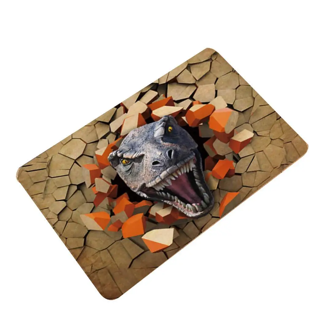 

3D Dinosaur Print Floor Mat Carpet Soft Creative Doormat Adults Door, Bedroom, Rugs for Bedroom Living Room