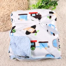 Новое Детское одеяло 76*100 см детское теплое Флисовое одеяло на кровати мягкое трикотажное покрывало-плед TRQ0003