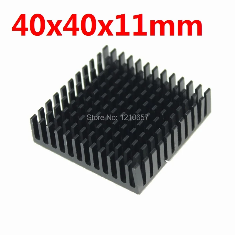 Aluminum 40x40x11mm Heatsink Cooling for LED Power Memory Chip IC Transistor