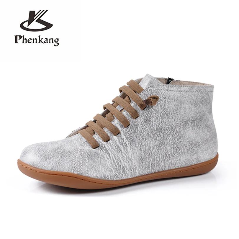 

Men winter Boots Genuine sheepskin leather casual ankle shoes Comfortable quality soft handmade flat Shoes with fur white black
