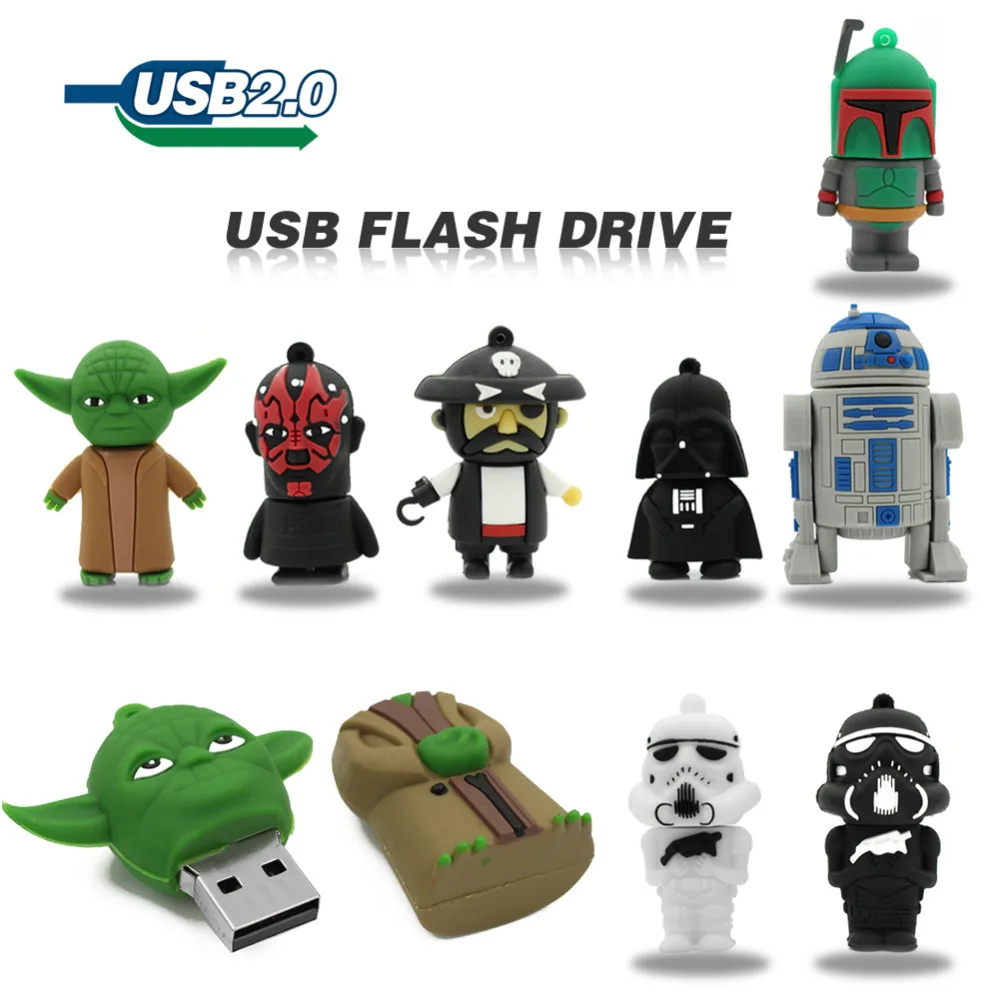 usb flash drive 64GB pen drive32GB 4GB 8GB 16GB star wars Master Yoda