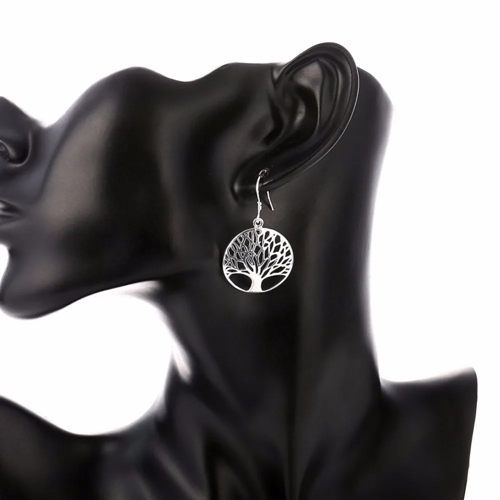 Женский ювелирный комплект из колье и серёг серебра 925 пробы|wedding jewellery set|jewelry sets for