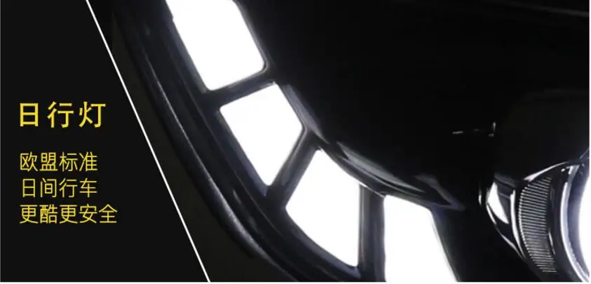 2шт Автомобильный головной светильник для KIA K5 2011~ год головной светильник s K 5 СВЕТОДИОДНЫЙ DRL ходовой светильник s биксеноновый луч Противотуманные фары с ангельскими глазками авто