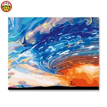 Картина по номерам художественная краска по номеру Сделай Сам ручное украшение для взрослых ручная роспись небесная фантазия для подростков