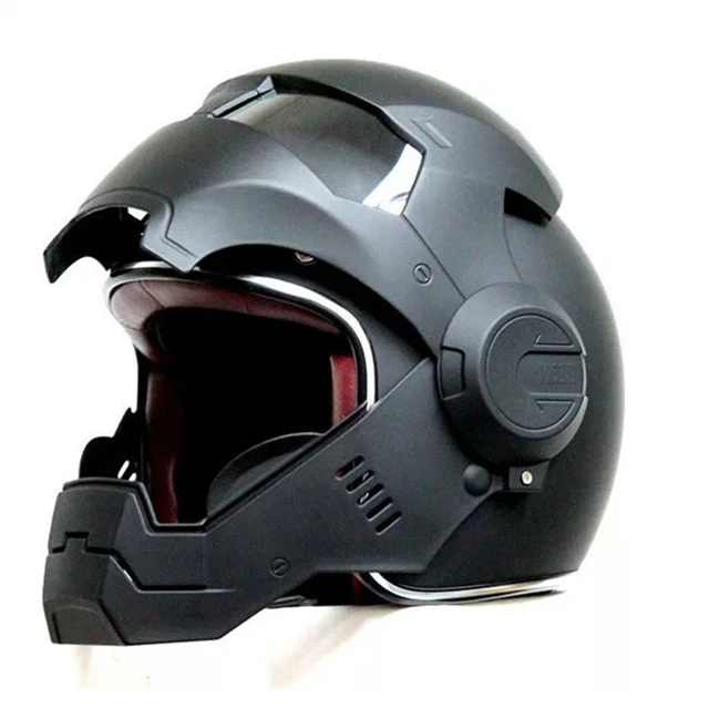 送料無料1個高品質アイアンマンオートバイヘルメットmasei
