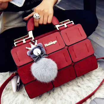

inclined bag women PU leather handbags Crossbody Shoulder Bags for women 2019 famous brands suture Boston women bag bolso mujer