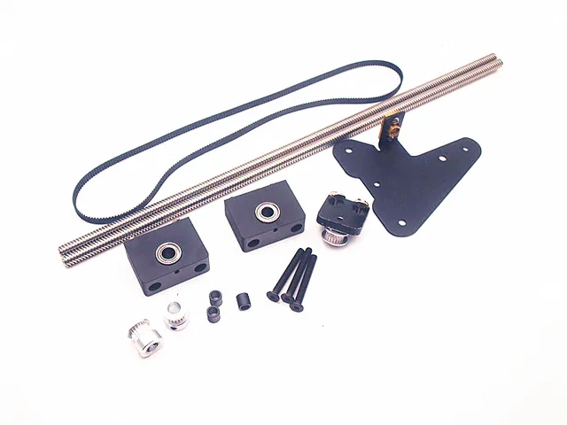 Best Price CR-10 ENDER dual Z axis upgrade kit For Creality CR-10/ENDER3 3D Printer single motor dual Z axis pulley Best Price CR-10 ENDER dual Z axis upgrade kit For Creality CR-10/ENDER3 3D Printer single motor dual Z axis pulley
