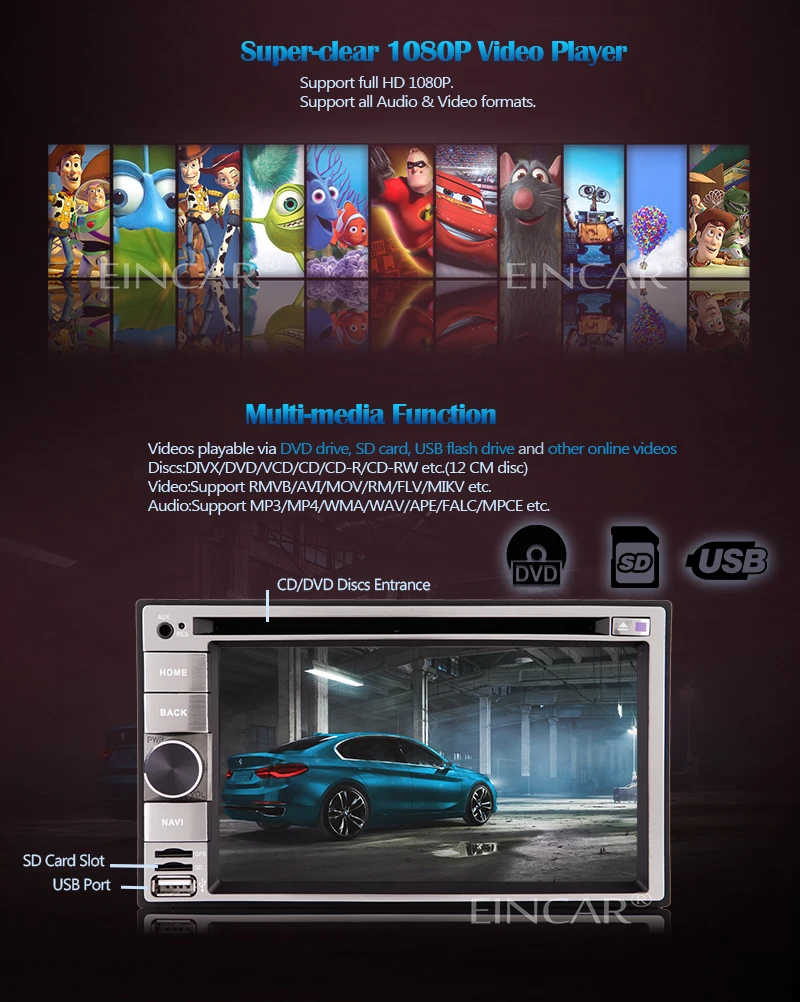 4 ядра Android 5,1 автомобильный dvd 2din автомобильный DVD игрок двойной din стерео gps навигация автомобильное радио android 2din+ камера
