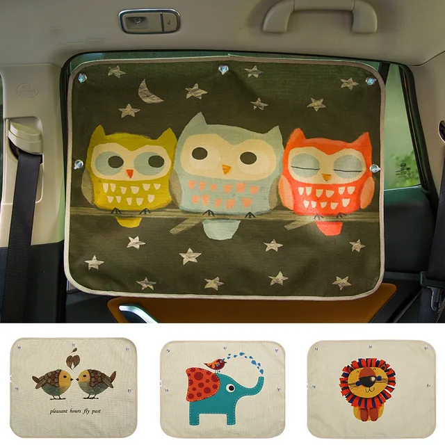 Universal Car Side Window Sunshade Curtain Summer Adjustable Solar Sun Visor for Baby Solar UV Protection Sheets for Kids
