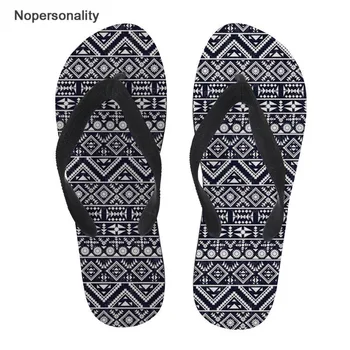 

Nopersonality Men Summer Slippers African Pattern Design Teenager Beach Sandals Casual Flats House Flipflops for Adults terlik