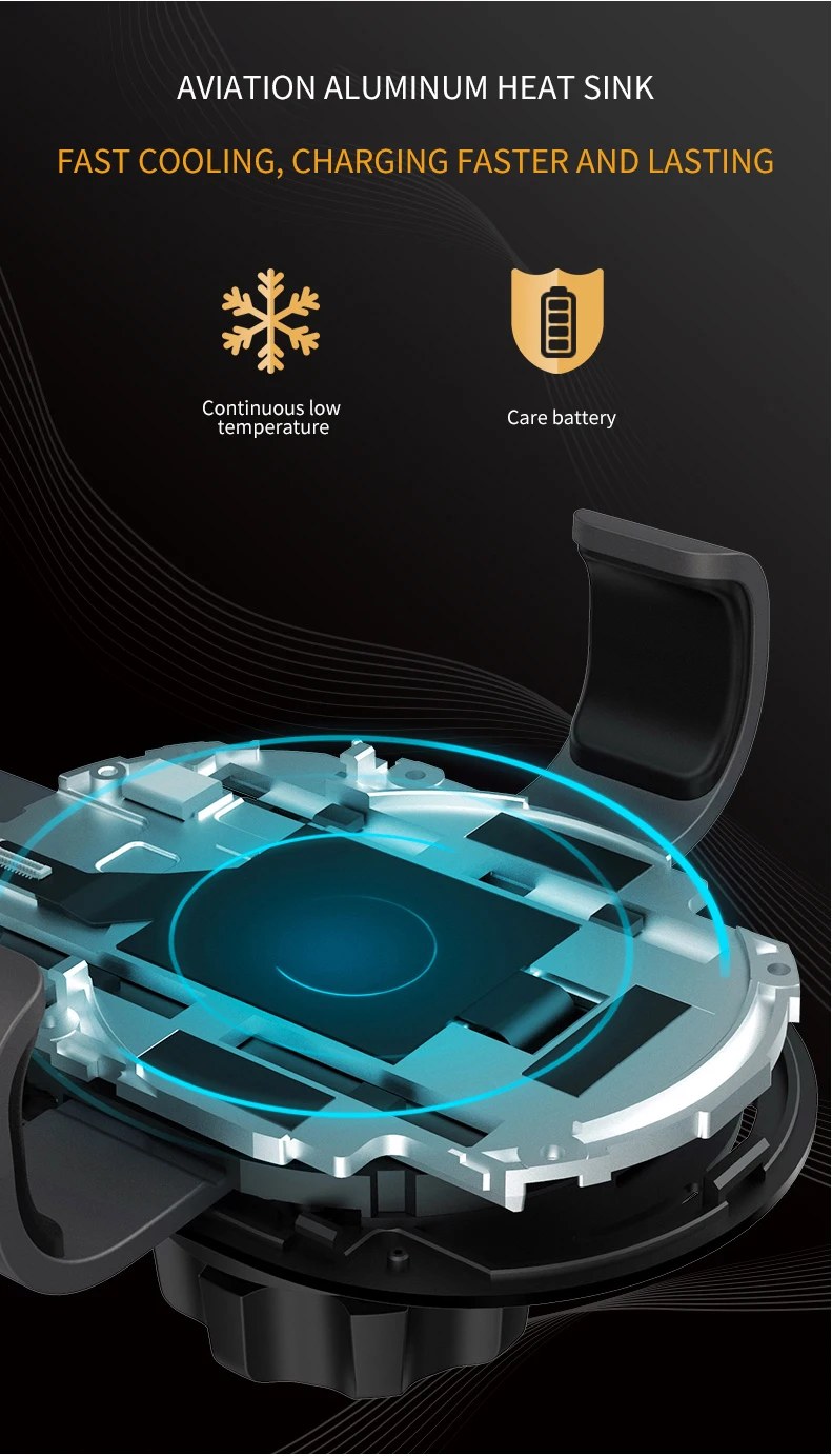Xiaomi 70mai Qi Wireless Car Charger For iPhone Xs Max XR X Samsung Intelligent Sensor Fast 70 mai Wirless Charger Holder in Car (15)