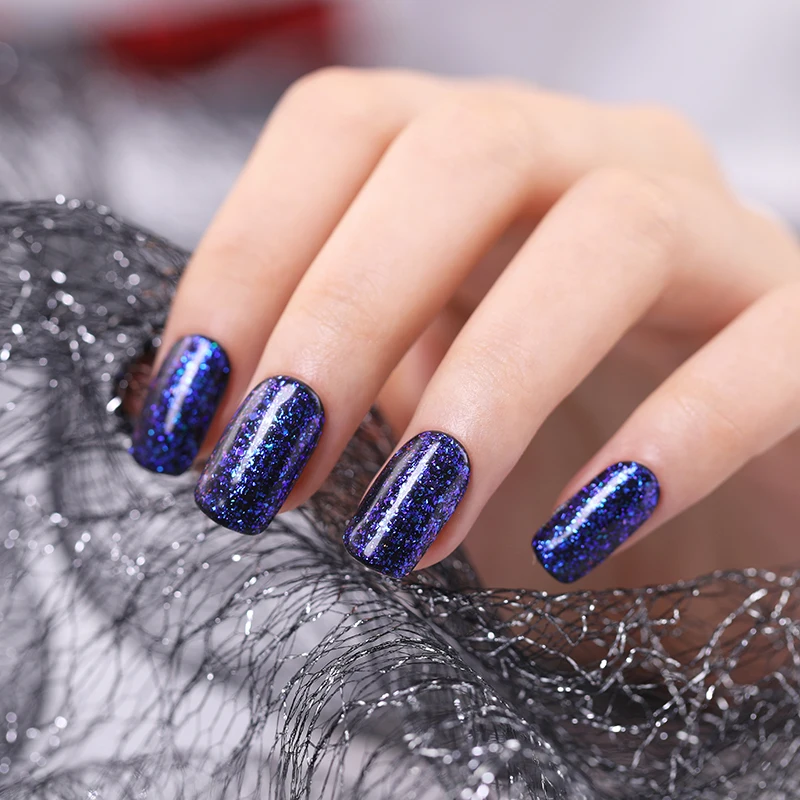 Born pretty, Хамелеон Гель лак с блеском для ногтей Блестки УФ-лак для ногтей красочный Маникюр черная основа требуется