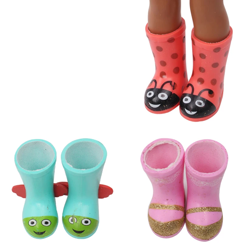 14,5 дюймов кукольная обувь для девочек милые Мультяшные Сапоги водонепроницаемая обувь американские Аксессуары для новорожденных Игрушки для малышей x26