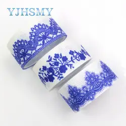 YJHSMY G-18831-1084, 25 мм 5 ярдов Цветок термальность передачи печатных корсажные ленты, DIY подарок ручной работы обёрточный материал