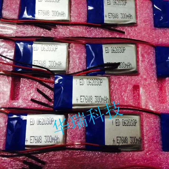 3 X 3.7V polymer lithium battery 062030602030 MP3 MP4 MP5 300MAH recording pen |