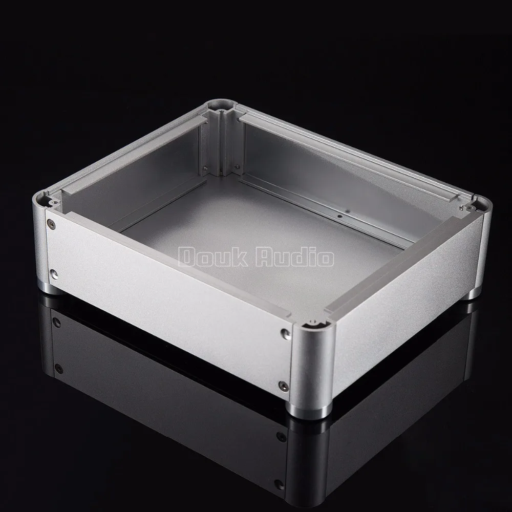 Aluminium Enclosure Silver Chassis Preamplifier Case DAC Box Headphone Amp House