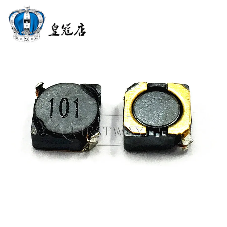 

10pcs/SMD power inductors 3.8*3.8*1.8MM 3D18 100UH 0.2A word:101 4*4*2MM PS3D18-101MT Shielding inductance