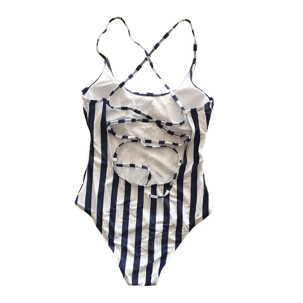 NASHAKAITE/купальник «Мама и я», в полоску, на талии, с оборками ...