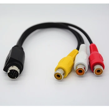 

MMI AV Cable 9 PIN S-VIDEO to 3 RCA COMPONENT FOR TV ADAPTER cord cable new