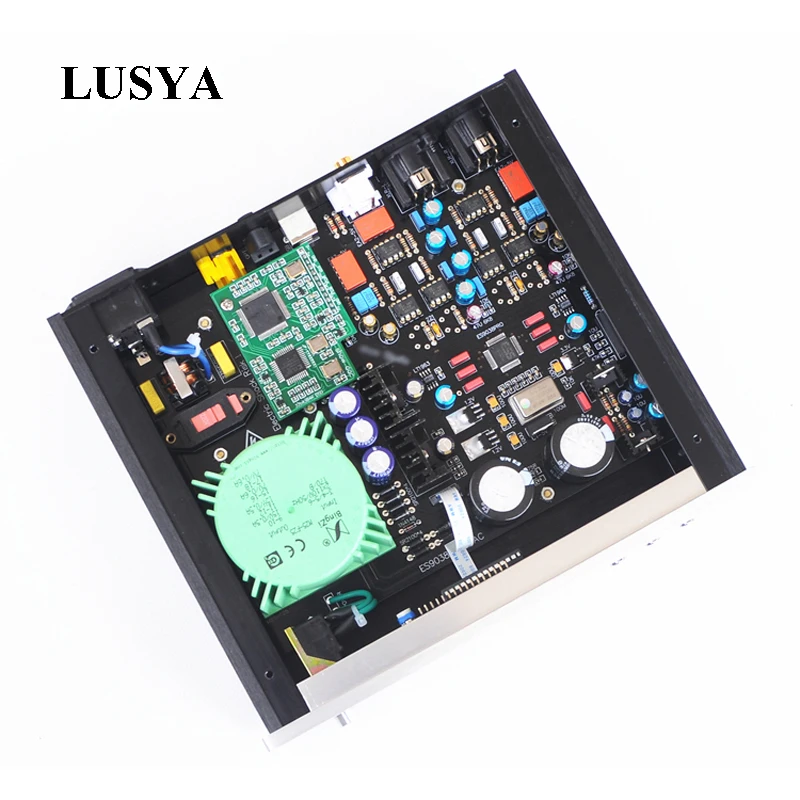 

Lusya OPA604AP/AD797AN ES9038PRO Amanero USB Interface Decoder DSD XLP With Remote Control T0275