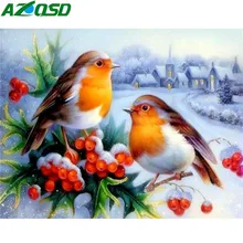 AZQSD Full Drill Diamond Painting Birds 5d Diy Handmade Home Decor Diamond Mosaic Animal Cross Stitch Picture Of Rhinestones