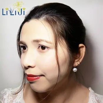 

Lii Ji Real Freshwater Pearl 10-11mm 925 Sterling Silver Earring