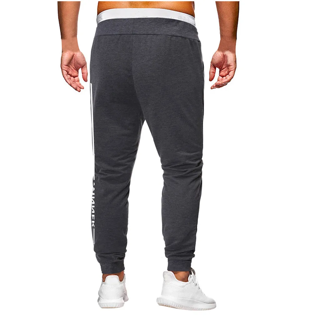 Jaycosin мужские прямые брюки с эластичной талией модные длинные брюки свободные брюки удобные брюки новые
