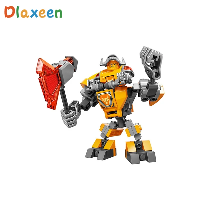 

Nexus Knights Building Blocks sets Battle Suit Axl Figure Building Kits (88 Pieces) bricks Compatible With LegoINGlys Kids toys