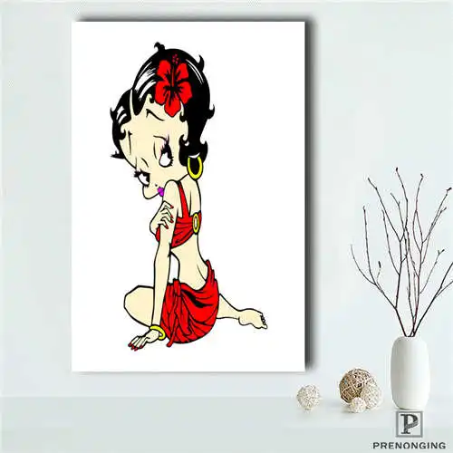 На заказ betty-boop (1) @ Печатный постер тканевая ткань настенные картины для гостиной Декор #18-12-10-18-74