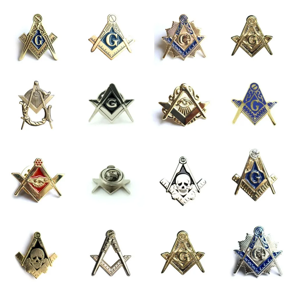 Masonic Lapel Pin Freemasonry Square and Compass All Seeing Eye Lapel