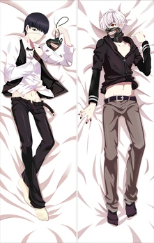 

MMF Tokyo Ghoul key roles Ken Kaneki Toka Kirishima Ayato Kirishima pillow cover body Pillowcase anime Tokyo Guru Dakimakura