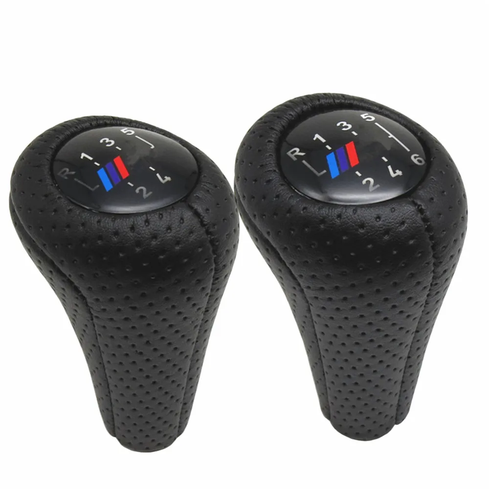 FaroeChi Authentic Leather 6 5 Speed Manual Gear Shift Lever Stick Knob