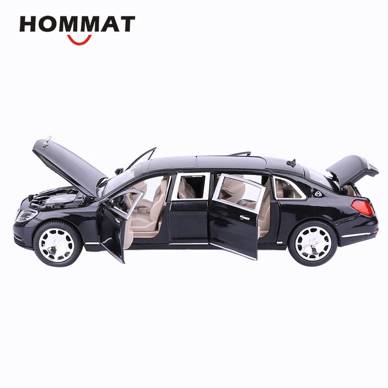 HOMMAT 1:24 Maybach S600 лимузин роскошная модель автомобиля литая под давлением