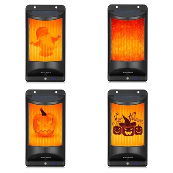 

Solar outdoor Flickering Flames Torch Wall Lights Garden Decoration IP65 Waterproof Energy Saving LED Wall Lamp of Halloween