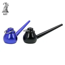 SY креативный чайник Форма трубы с крышкой съемный алюминиевый сплав металлические трубы травы табака трубы курительные аксессуары