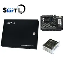 ZkTcp/ip C3-200 двухдверная панель управления доступом Система контроля доступа двери плата управления+ бесперебойная батарея Функция питания