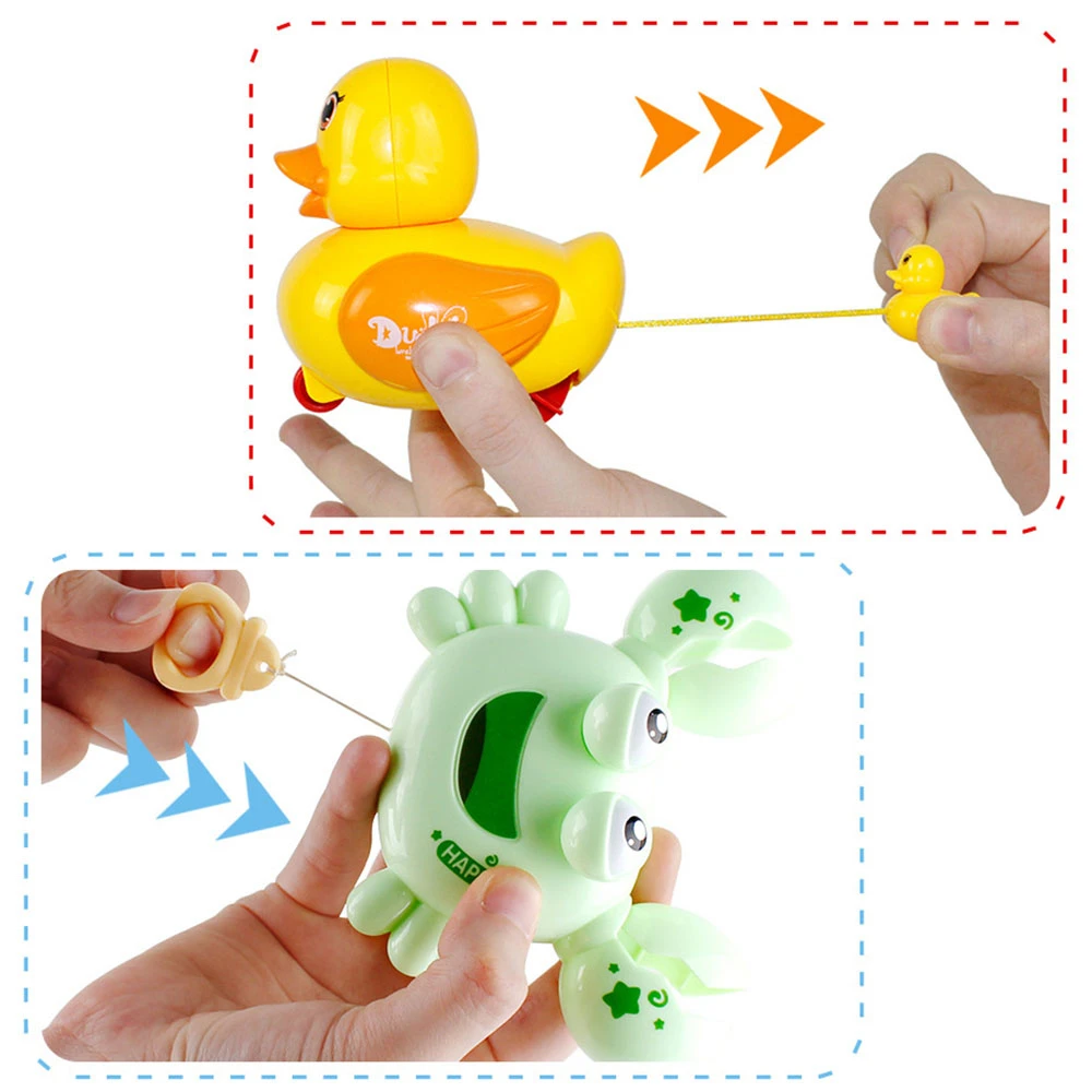 Clockwork Beach Baby Shower Duck Swimming Penguin Infant Swim Bath Water Toy
