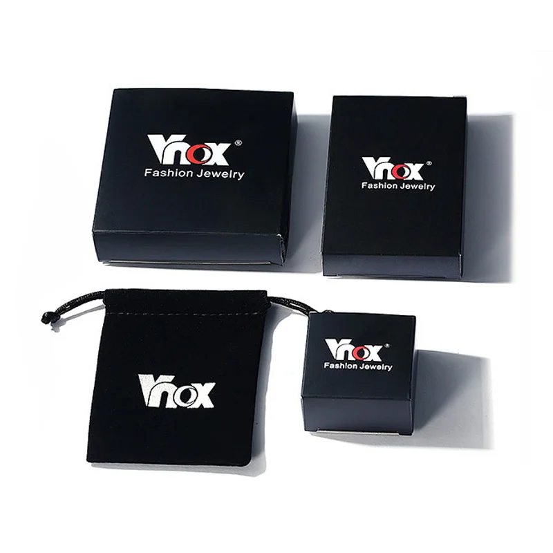 Vnox Стильная форма пентаграммы серьги гвоздики набор из нержавеющей стали Ушные