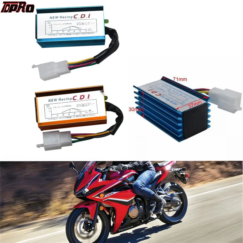 

TDPRO 5 Pins AC Racing Ignition CDI Square Plug 12V Box GY6 New For 50cc 70cc 90cc 110cc 125cc 4-stroke Motorcycle Pit Dirt Bike