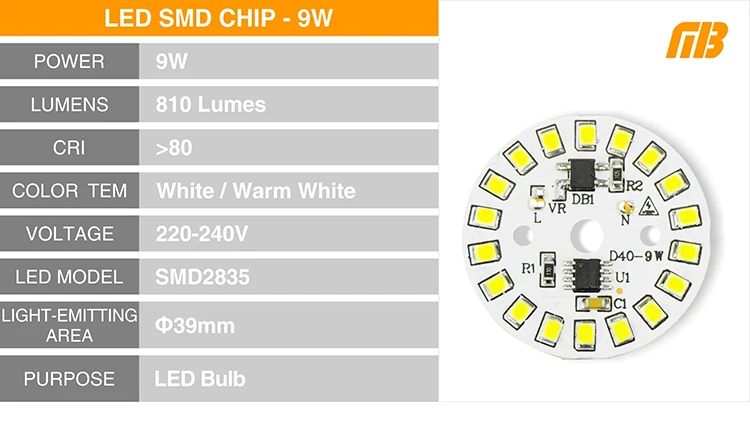 5 шт. светодиодный SMD чип 3W 5 Вт 7 Вт 9 Вт 12 Вт 15 Вт Светодиодный светильник ac220в умный IC светодиодный светильник для DIY лампа Точечный светильник Холодный белый Теплый белый