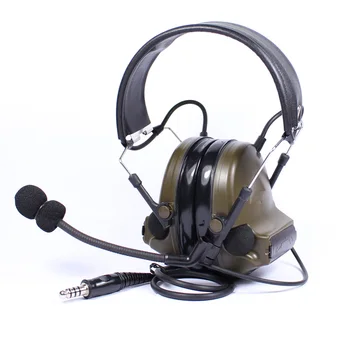 

Tactical Headset Chip Denoising Adapterization Headset III Airsoft Hunting Comtac Headphone Noise Canceling Military Earphone