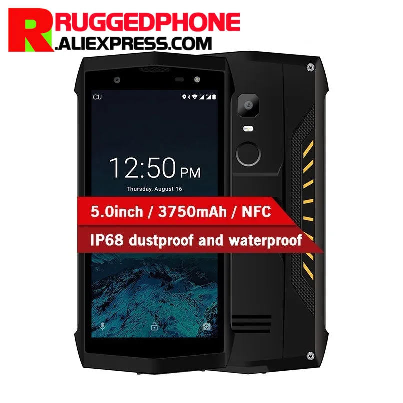 POPTEL P8 смартфон IP68 Водонепроницаемый Android 8 1 5 0 &quotMTK6739 4 ядра 3750 мАч 2 ГБ + 16 Гб 8MP Face ID