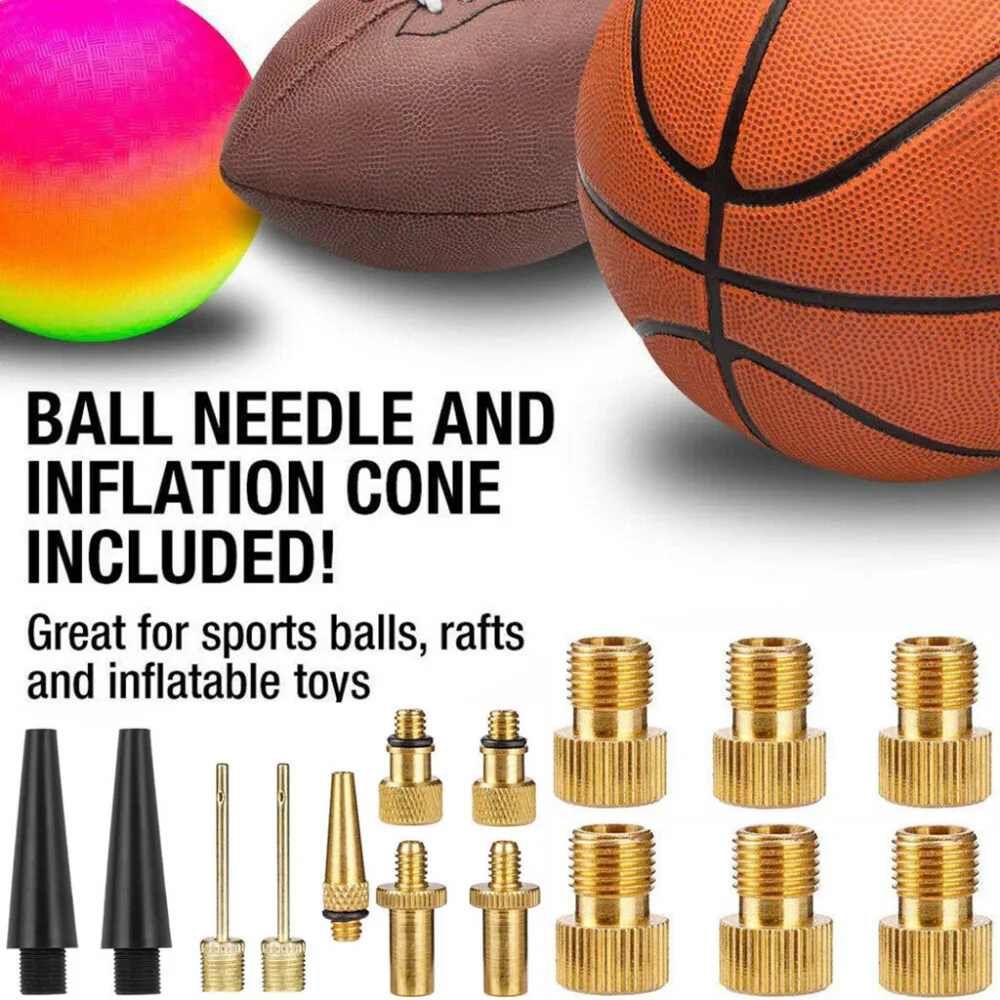 

Outdoor&Sport Bike Accessories 15pcs Valve Adapter Set Bicycle Lightweight Air Pump Standard Size Handlebar grips 5.0#