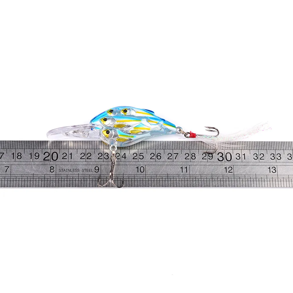 

8cm Fishing Lures Artificial Baits Multi Colors Minnow Lures Deep Sea Fishing Trout Tackle Accessories 4A