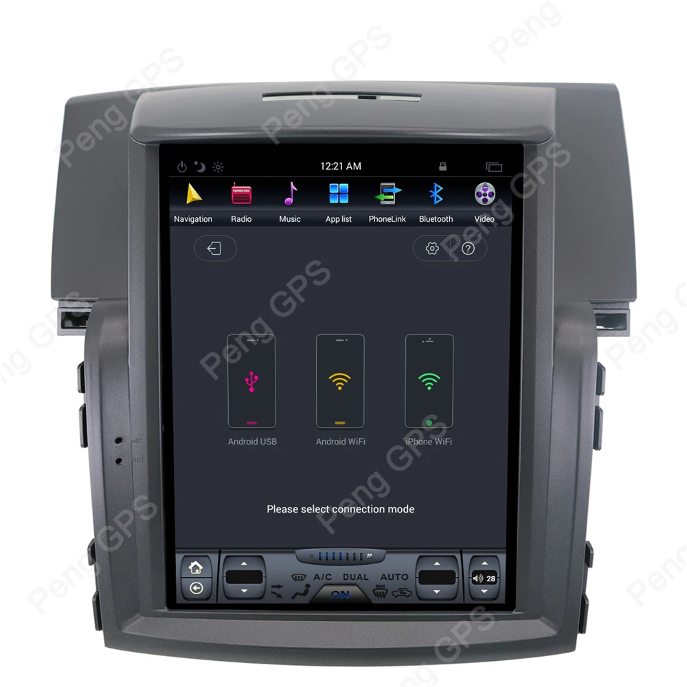 Sale Tesla Style Android 7.1 Car Radio GPS Navigation DVD Player Headunit for Honda CRV 2012-2017 IPS 10.4 Inch Touch Screen Unit 2