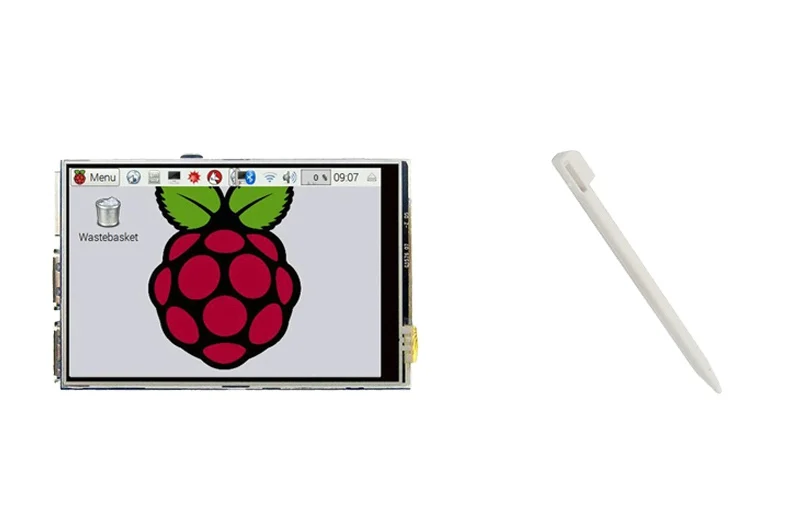 Raspberry Pi 4 ЖК-дисплей 3,5 дюйма сенсорный экран с акриловым корпусом Прозрачный чехол для RPI 4 Модель B - Цвет: LCD with Pen