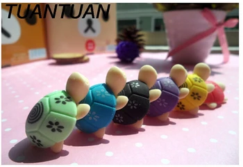 

TUANTUAN Novelty Rubber Eraser papelaria Cute Cartoon Turtle/Animal Eraser Stationery/Lovely Kid`s Gifts