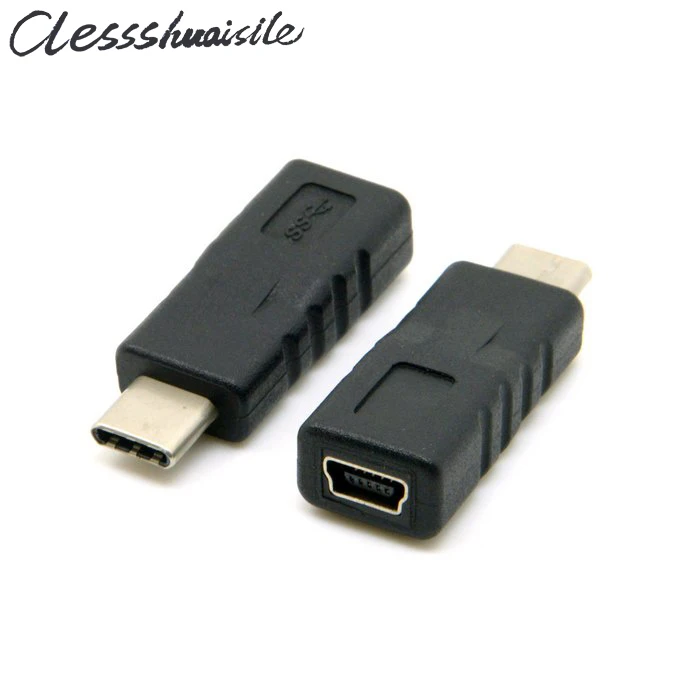 (100 шт./лот) USB 3. 0 Type C Штекерный разъем для Mini 5Pin гнездовой адаптер передачи данных |